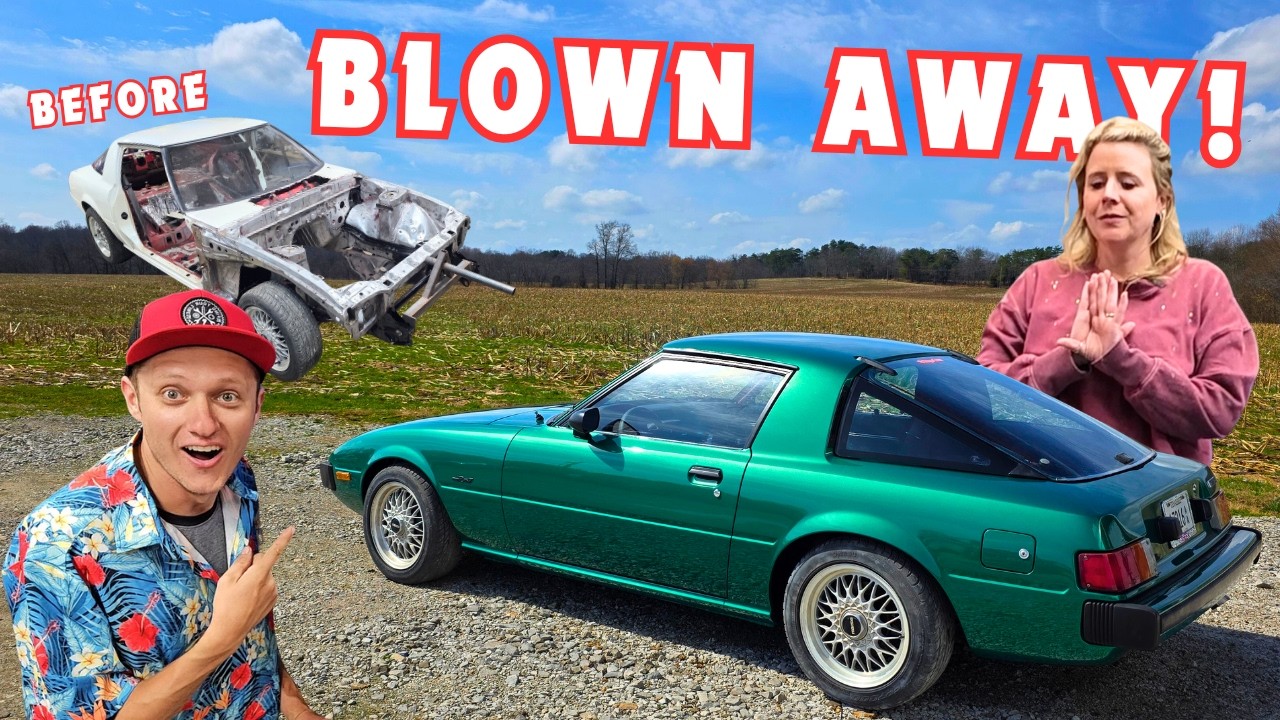 I Painted my Friend's RX7 - Her Reaction Was Priceless!