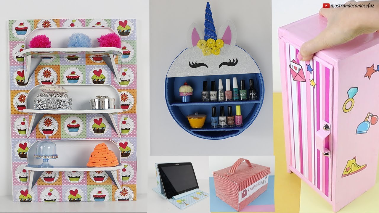 10 IDEIAS DE ORGANIZAÇÃO IMPRESSIONANTE  com CAIXAS DE PAPELÃO, que você precisa experimentar
