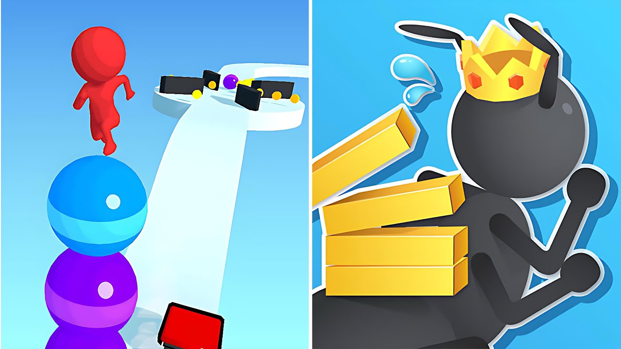 Stack Rider Vs Tiny Run 🍉🥭🍉Max Update 2026 Walkthrough Android IOS Mobile Gameplay NT1G