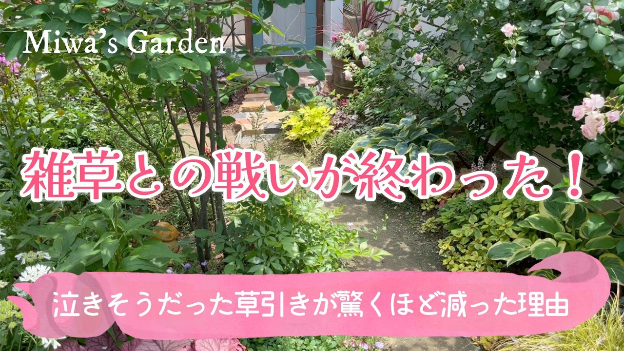 【ガーデニング・雑草対策】泣きそうだった草引きが激減！冬にやった3つの工夫
