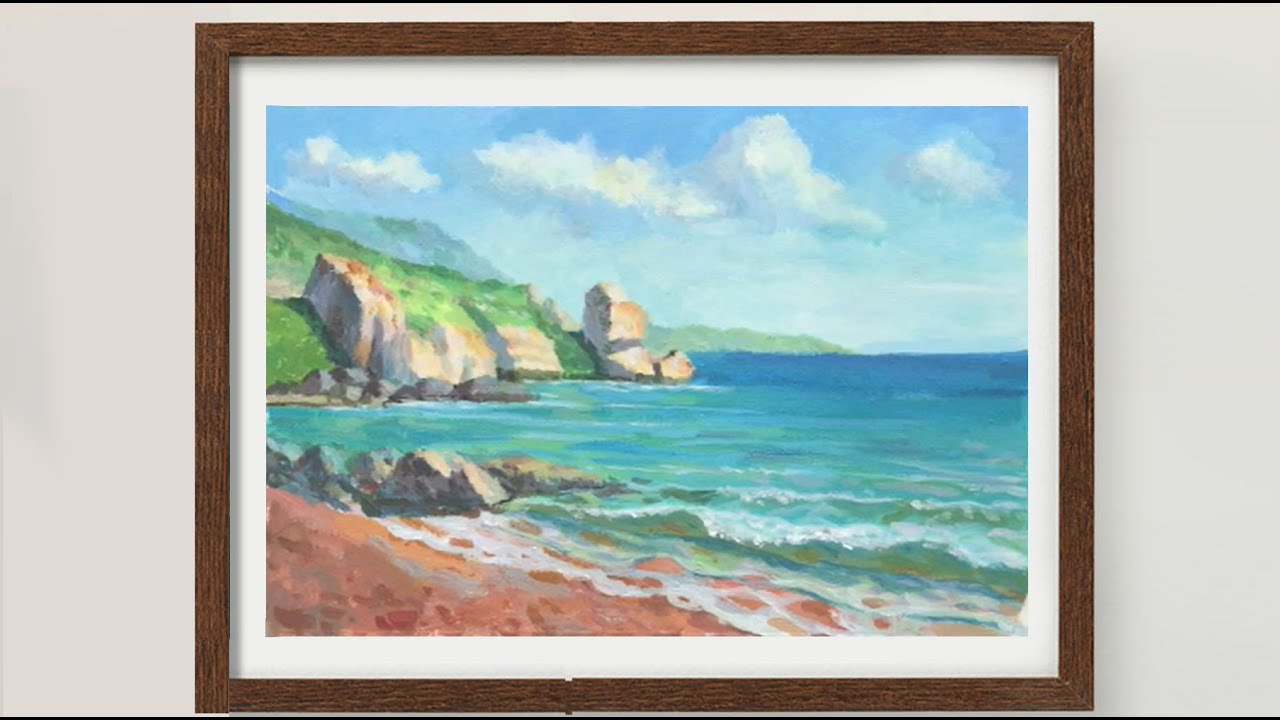 Impressionist Seascape | Easy Painting for Beginners | Acrylic Painting