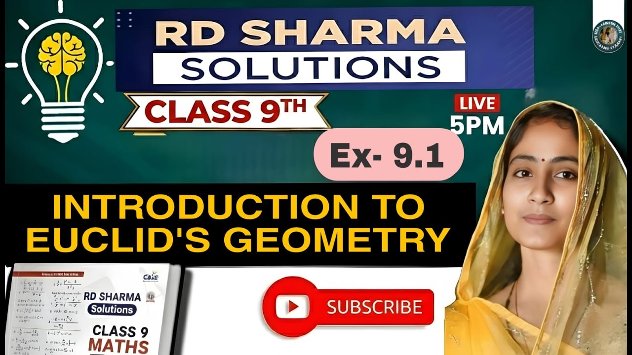 R.D SHARMA , CLASS 9th CHAPTER (INTRODUCTION TO EUCLIDlS GEOMETRY) EX :- 9.1 👍