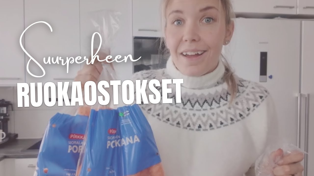 Ruokaostosten esittely | Paljonko maksaa suurperheen ruokaostokset?