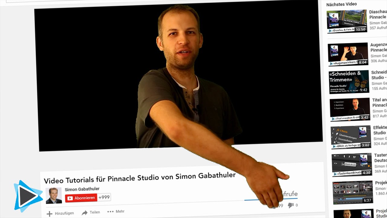 Pinnacle Studio Deutsch Video Tutorial Chroma Key und Green Screen Effekt