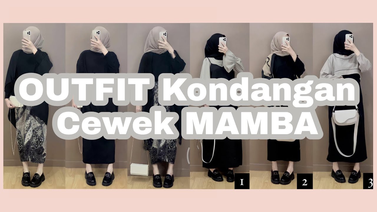 Outfit Kondangan Cewek Mamba😍 | OOTD WARNA HITAM BEIGE