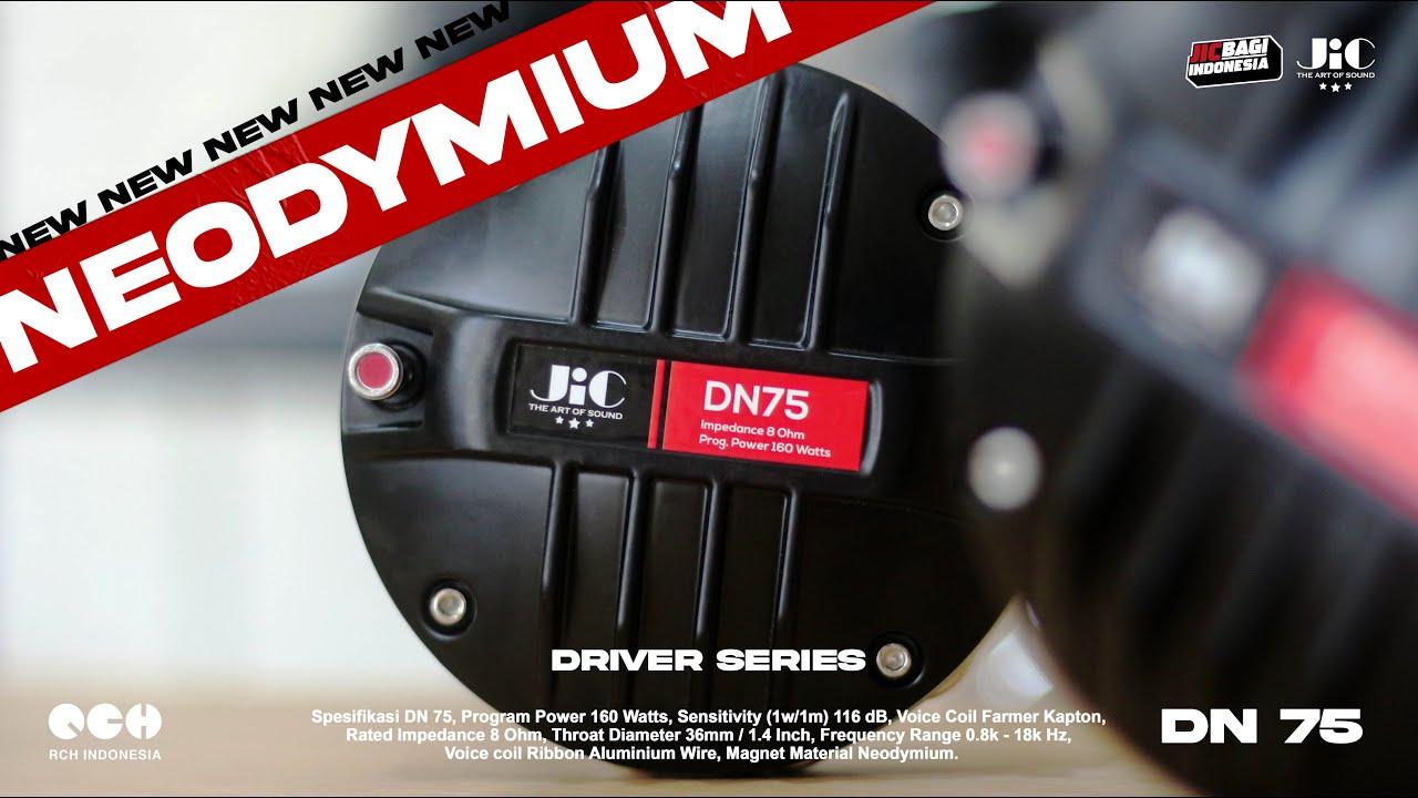 SATU TIPE, DUA PILIHAN - TWEETER NEODYMIUM BARU JIC  |  DN 75  |  JIC SPEAKER  |  RCH INDONESIA