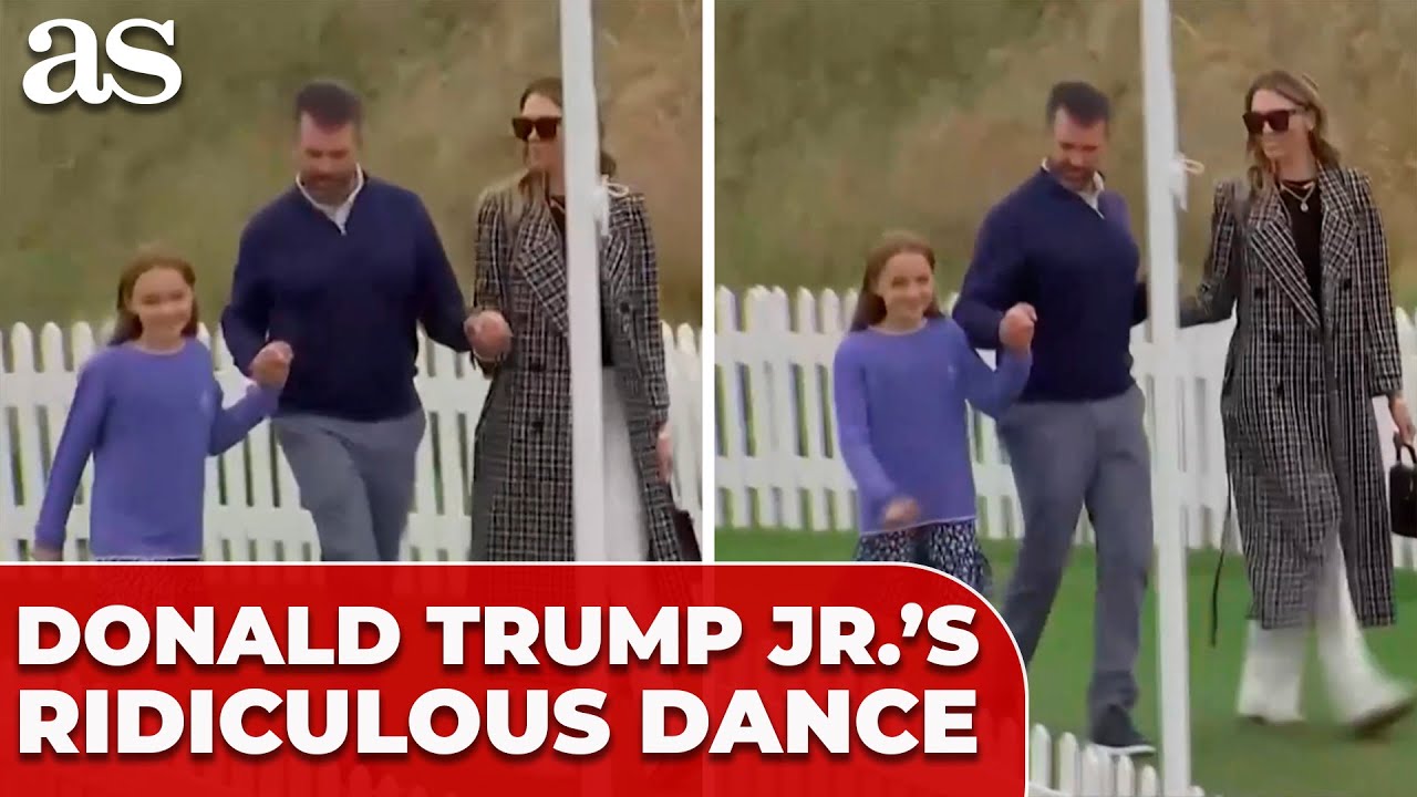 NIESAMOWITY TANIEC DONALDA TRUMPA JR. NA OTWARCIU SZKOCKIEGO POLA GOLFOWEGO DONALDA TRUMPA