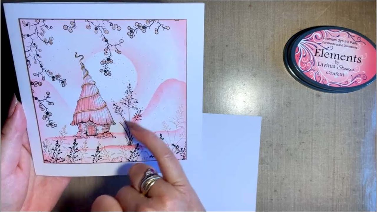 Honeysuckle Cottage is Pretty In Pink by Jo Rice - A Lavinia Stamps Tutorial