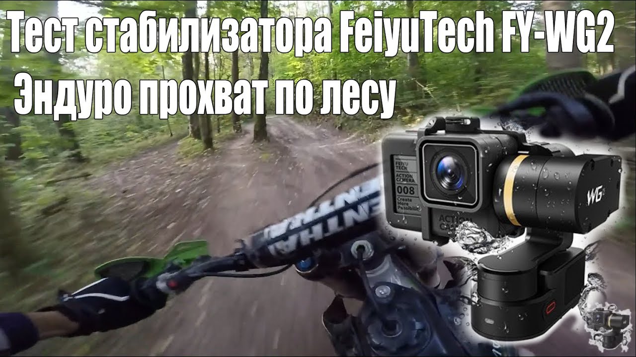 Тест стабилизатора FeiyuTech FY-WG2 - Эндуро прохват по лесу