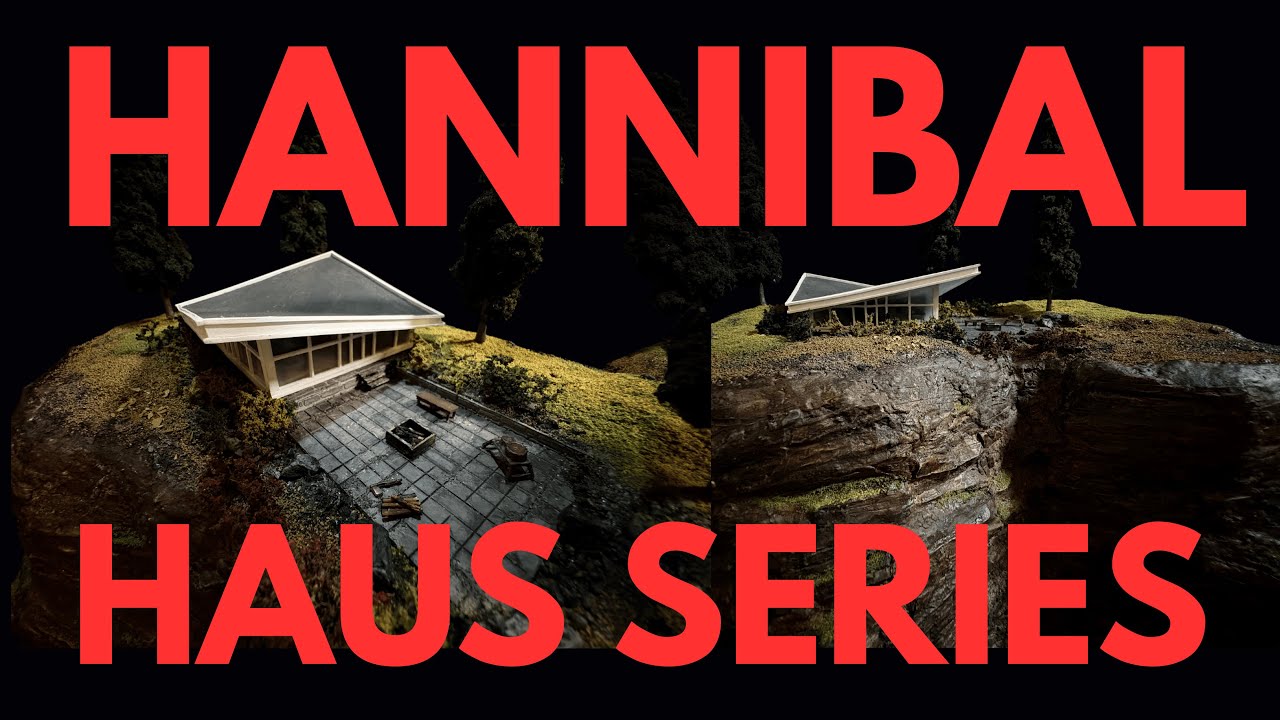 Building NBC Hannibal&rsquo;s Cliff House | Miniature Diorama Tutorial DIY