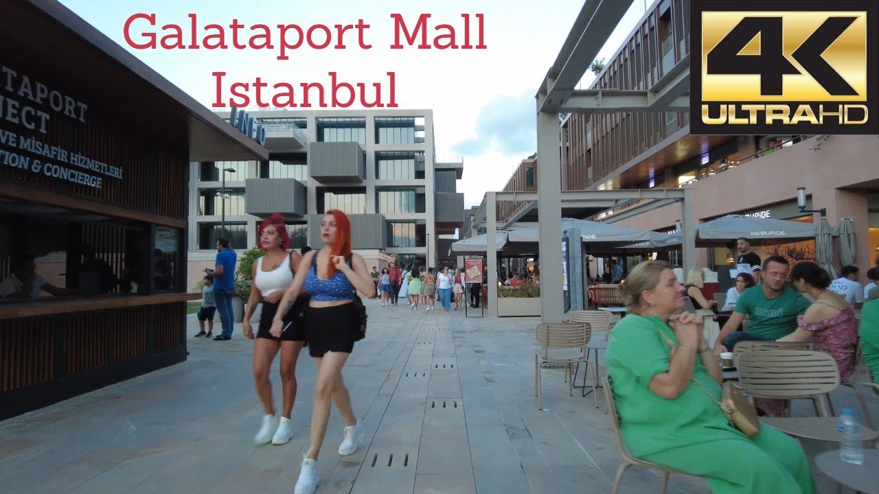 Galataport Istanbul / Evening Walk 4K