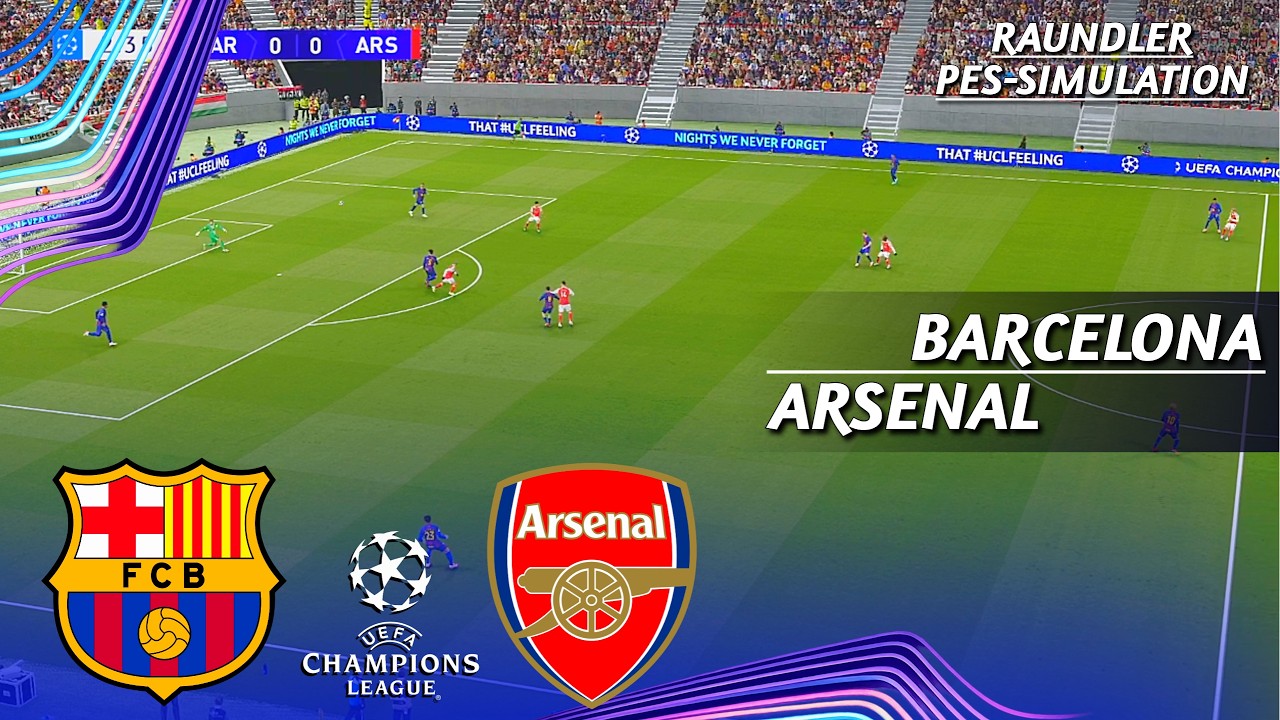 Barcelona vs Arsenal | UEFA Champions League | Final | PES 21 Simulation