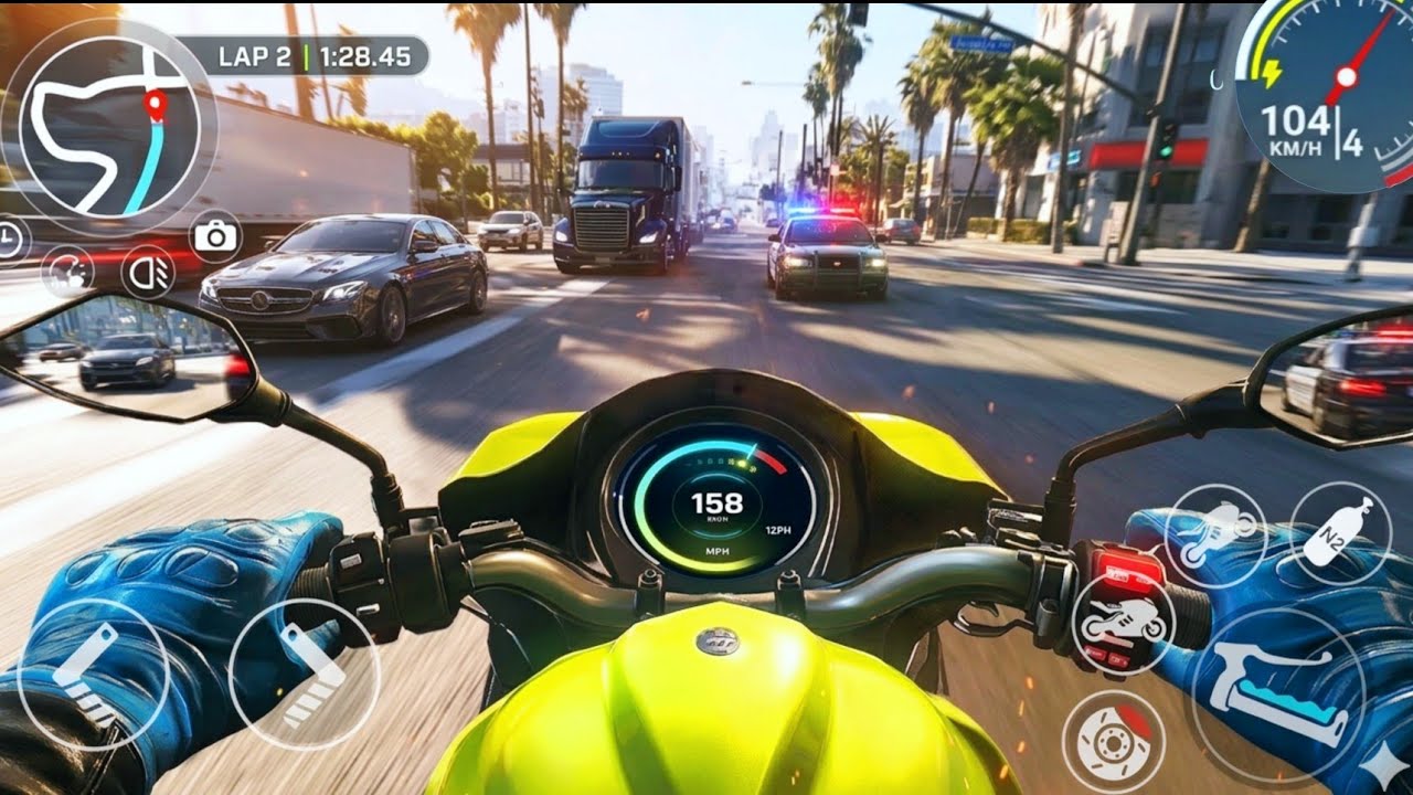 Crazy Motorcycle Racing in Heavy Traffic 🏍️ Moto Race Go Extreme Gameplay 