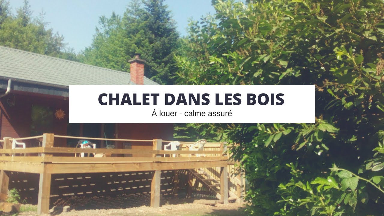 Chalet à louer pour les vacances. Dans les Ardennes Belge