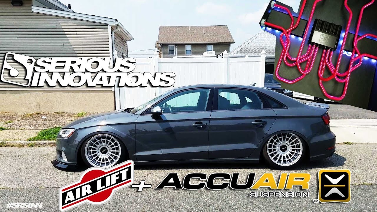 2017 AUDI A3 ACCUAIR and AIRLIFT AIR SUSPENSION INSTALLATION
