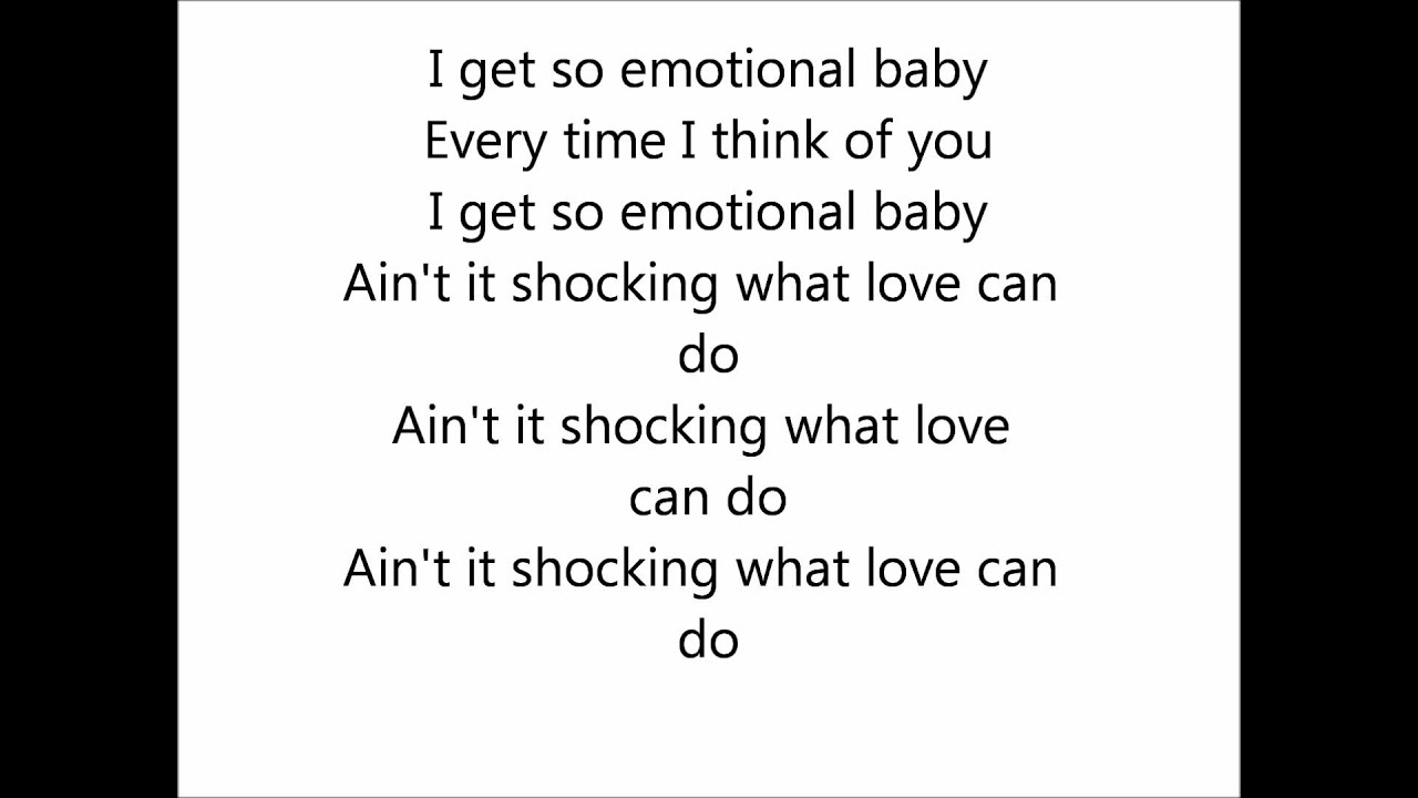 GLEE - So Emotional ( Official Lyrics)