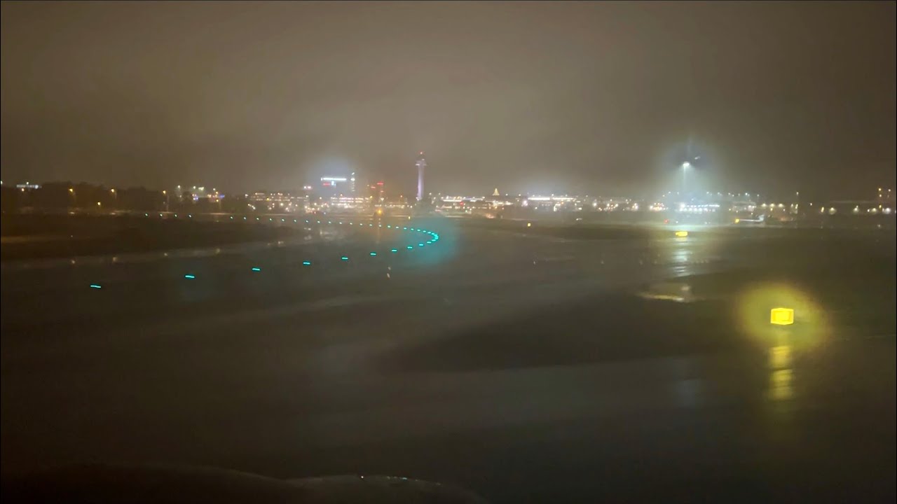 Early morning arrival into Stockholm Arlanda Airport. Sweden 