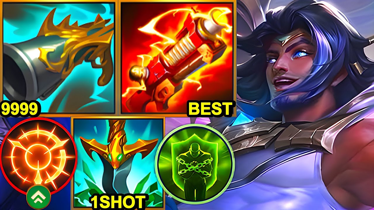 Wild Rift China Akshan - Challenger Rank Gameplay - 18KILL The Collector ONE SHOT AKSHAN Build Runes