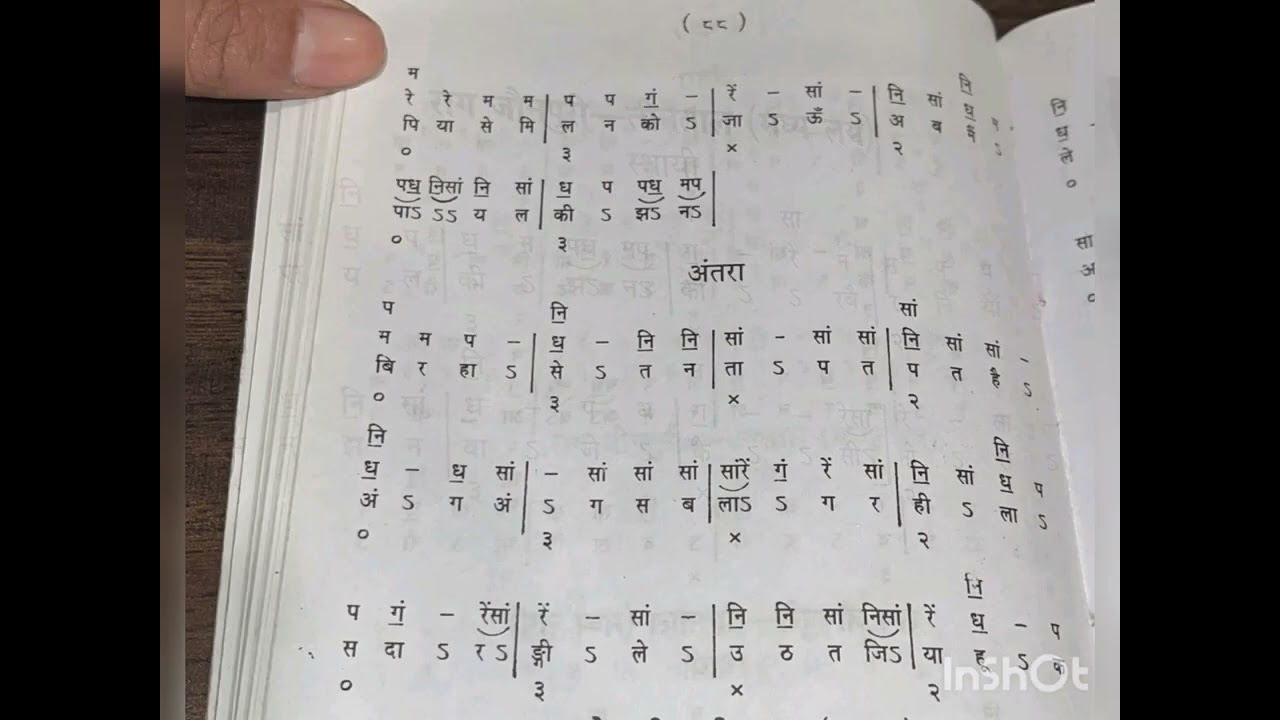 Raga Jaunpuri tutorial, Notation, Bandish, Payal ki Jhankar Bairaniya