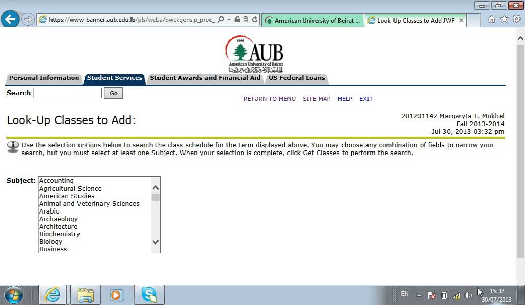 AUB registration guide - by AUB Student Mentor Margaryta Mukbel