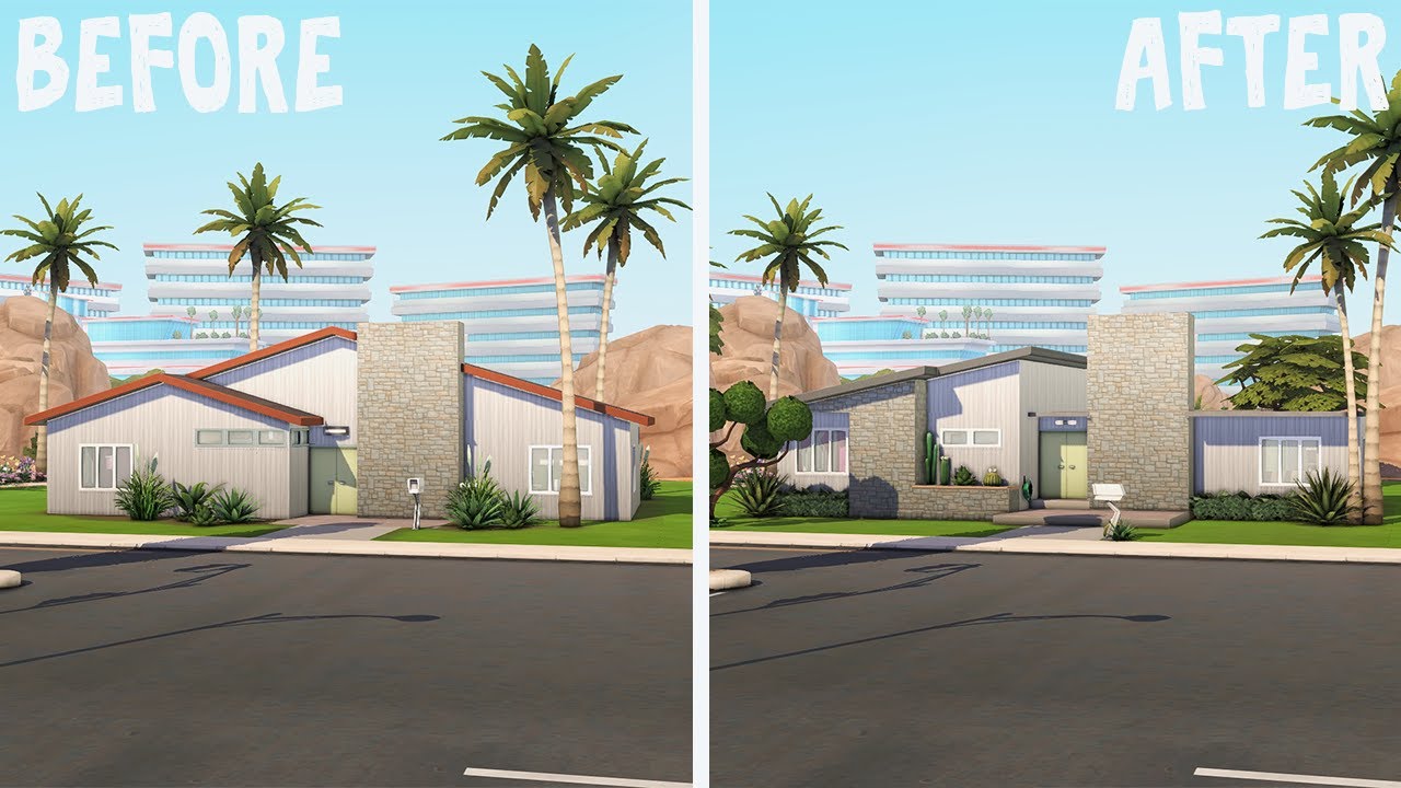 Springscape  || Renovating Base Game || The Sims 4: Speed Build