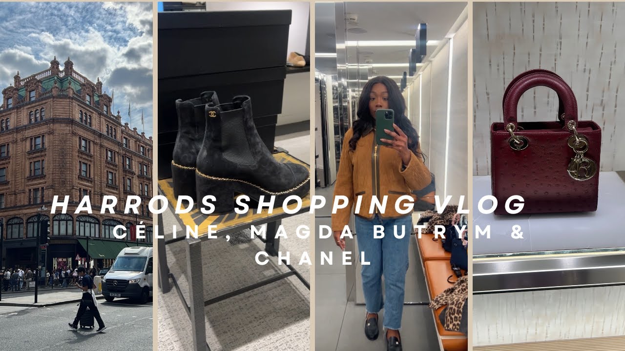 Luxury Shopping Vlog 2025 at Harrods ✨  Céline, Chanel , Mui Mui & More | DJI OSMO 3 Review