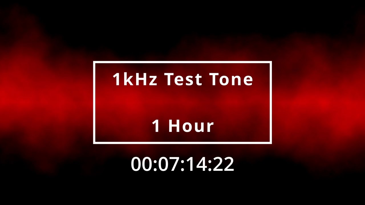 1kHz Test Tone (1 hour long!)