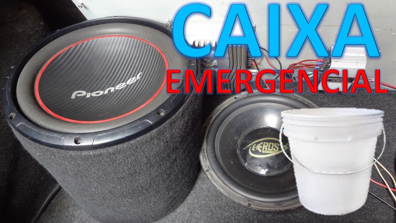 Como Fazer uma Caixa de Som JBL ,SubWoofer, com balde d,&aacute;gua , diy , #economizardinheiro.