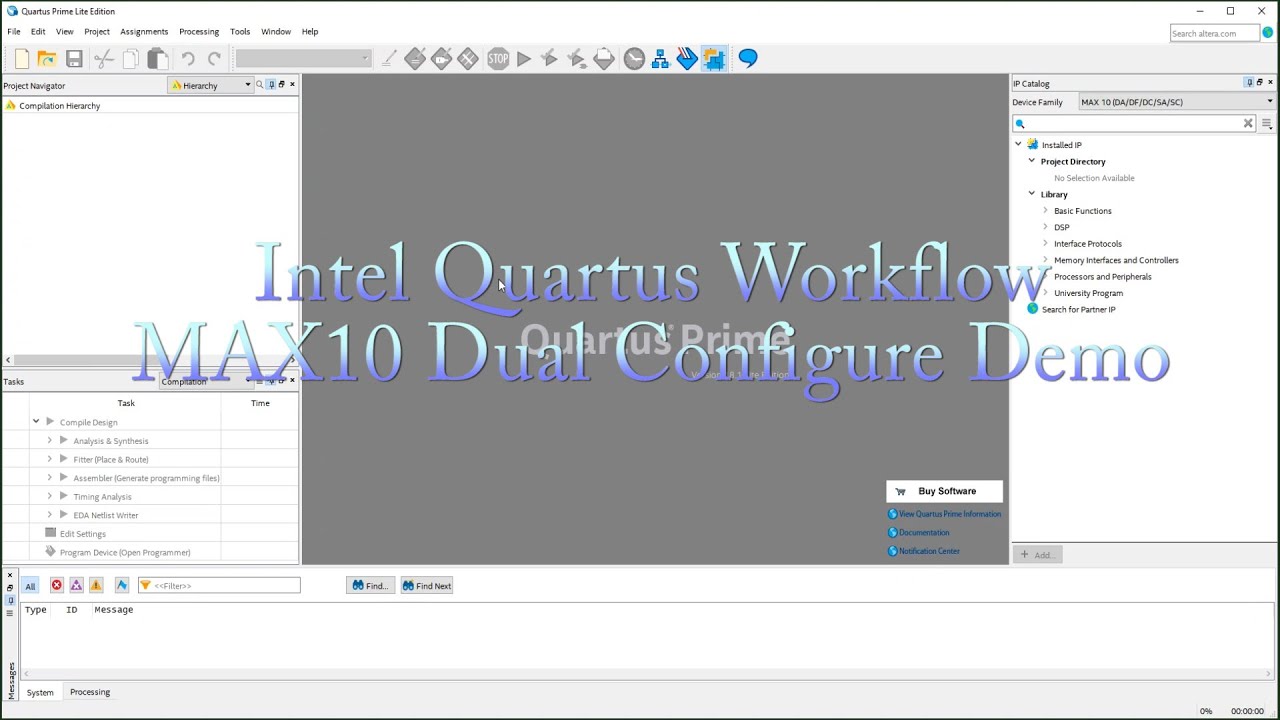 Intel FPGA Development Workflow - Quartus Prime and MAX10 Demo