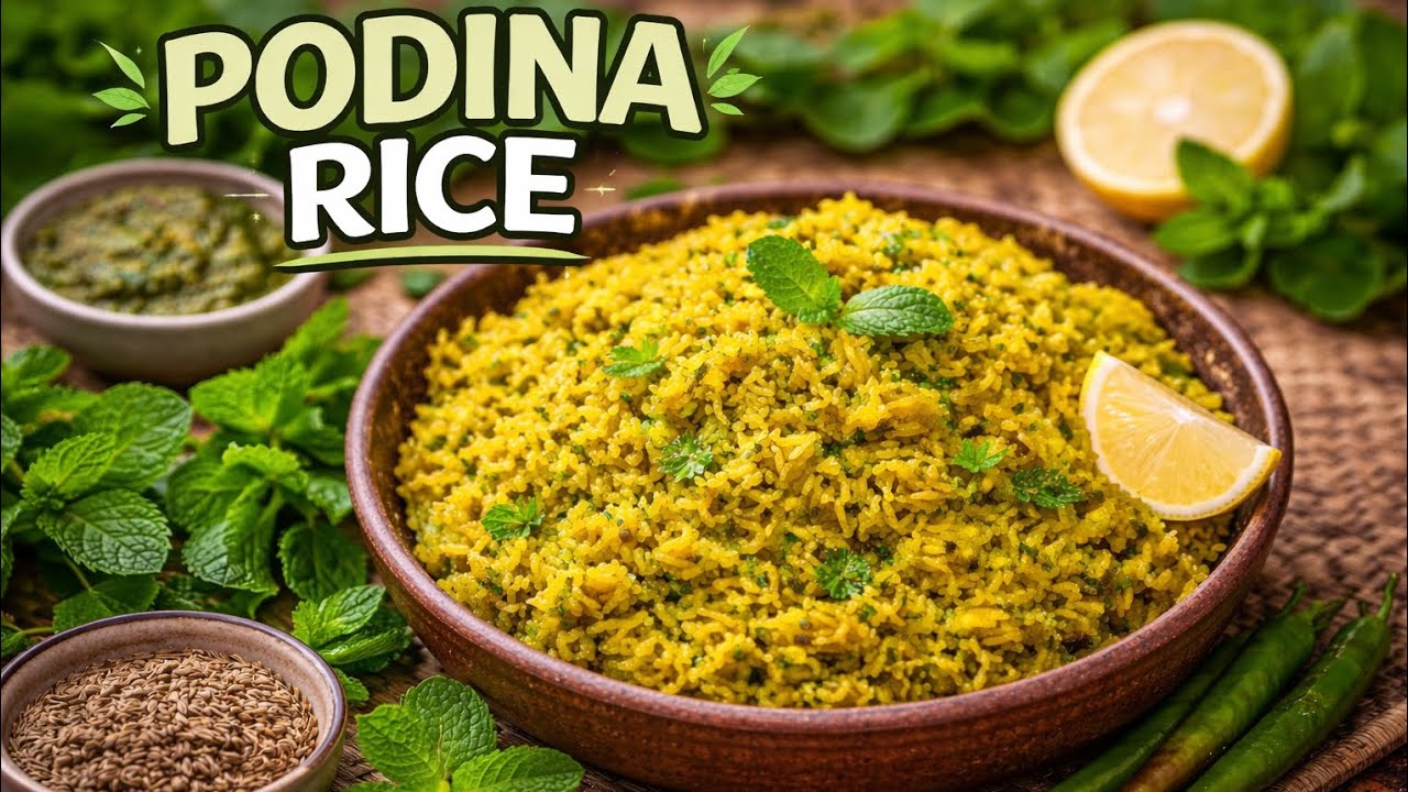 సువాసనగల పుదీనా అన్నం | Pudina Rice