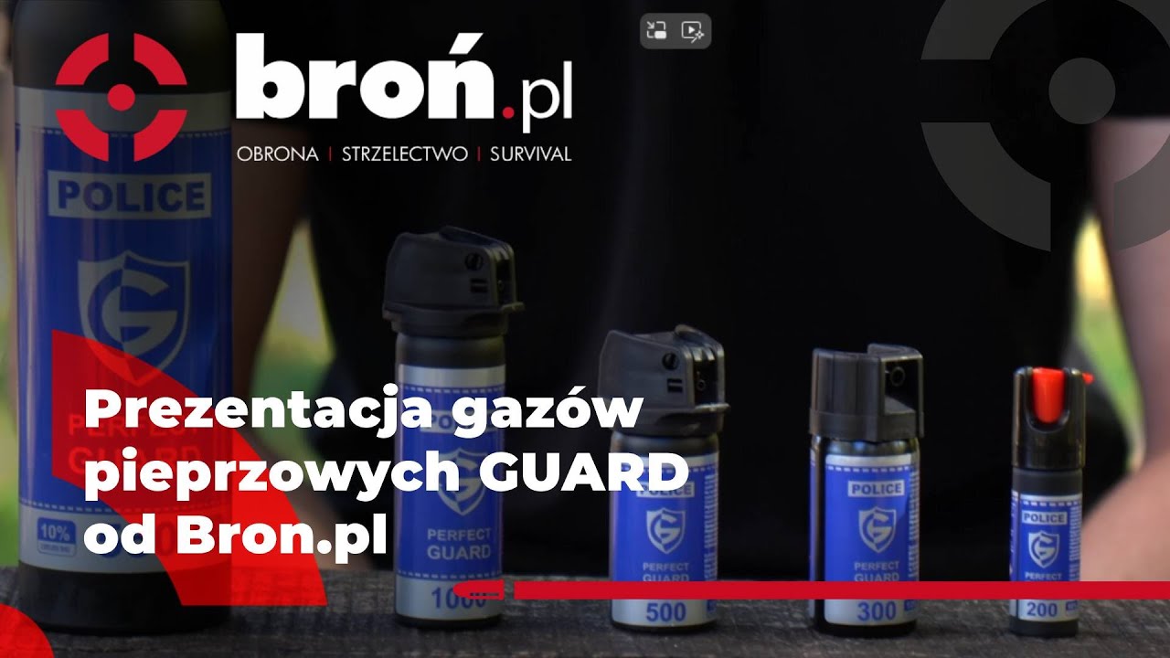 Prezentacja gazów pieprzowych GUARD od Bron.pl