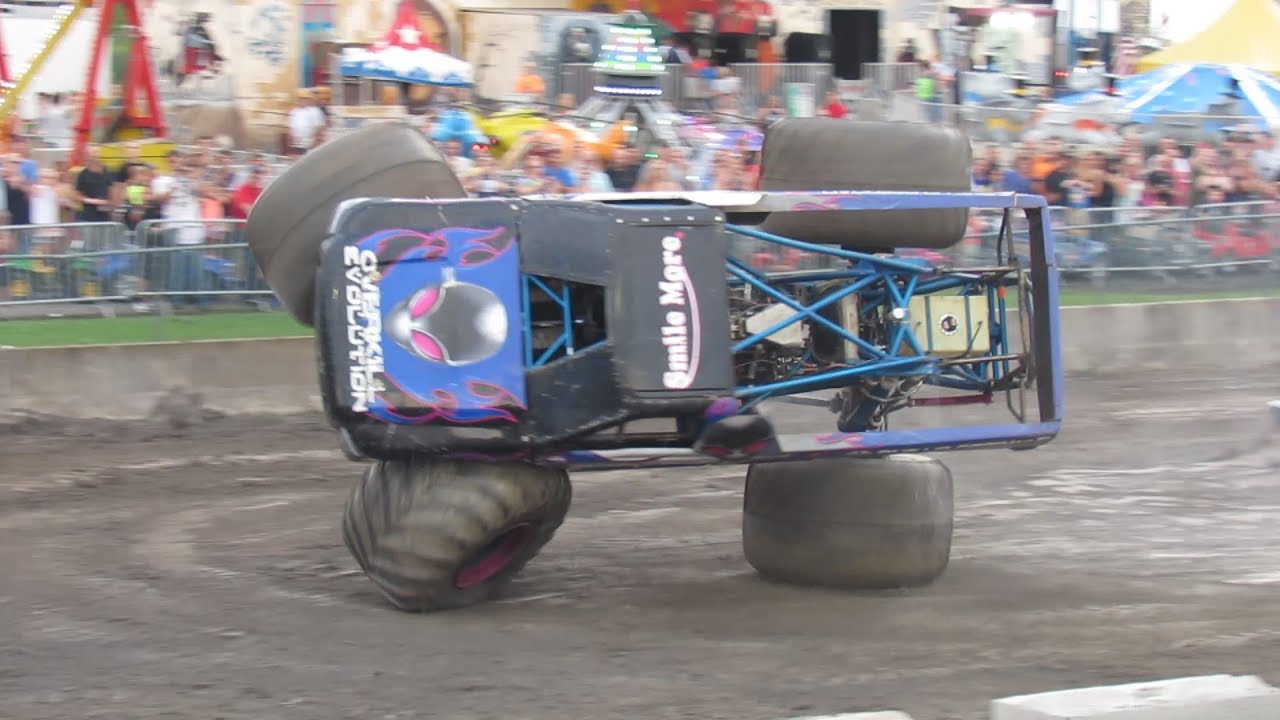 Overkill Evolution and Higher Education Monster Truck Freestyle at Altamont County Fair NY 2018
