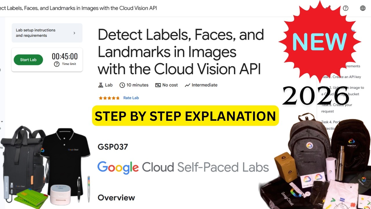 [NEW 2026] Detect Labels, Faces, and Landmarks in Images with the Cloud Vision API | Google Arcade