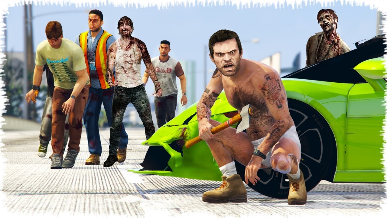 Треворға зомбилер шабуыл жасады 😱 (GTA V)