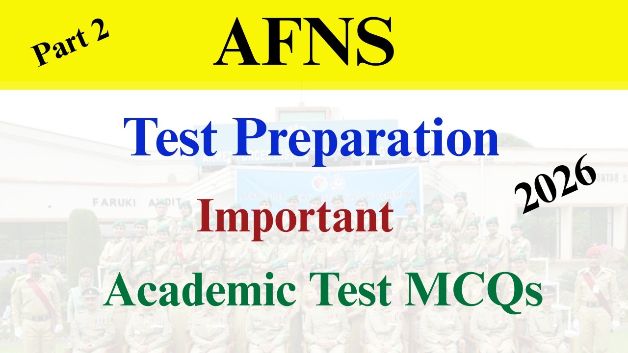 AFNS Academic Test MCQs | AFNS Test Preparation 2026
