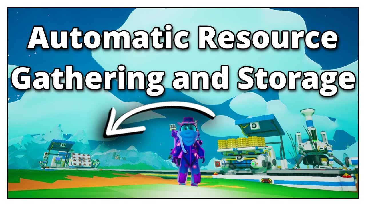 Astroneer - Automatic Resource Gathering and Storage with Trains