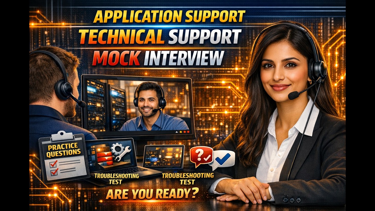 Application Support Interview | Technical Support Interview - Mock Interview 1  #support #interview