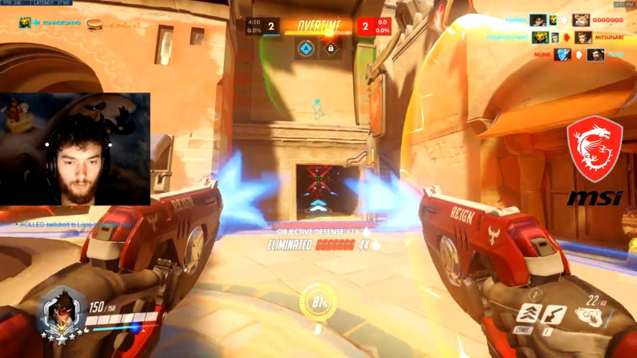 Overwatch Best DPS Pro Dafran Is Back - Top Ranked Flex DPS Gameeplay -