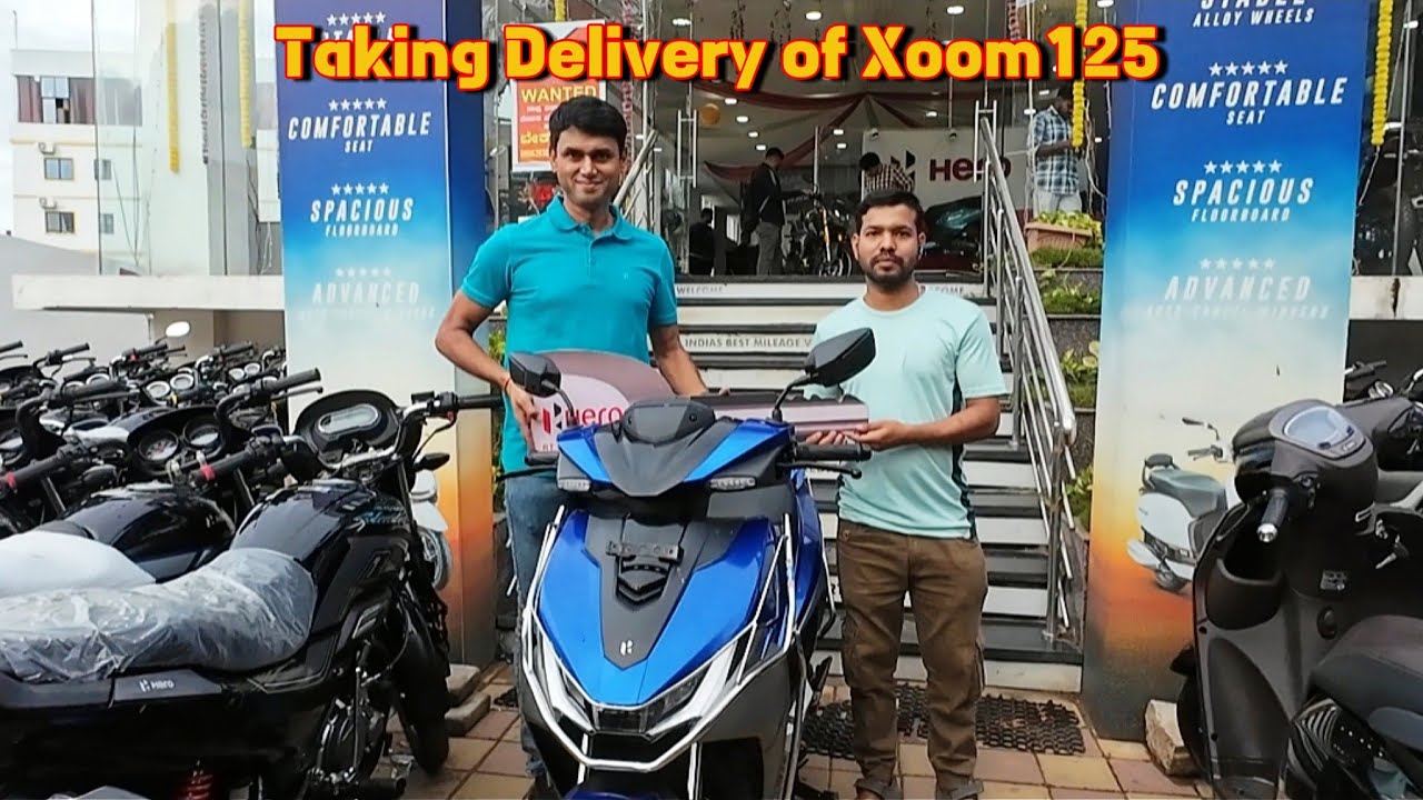 Finally...taking delivery of Xoom 125 | blue colour #xoom