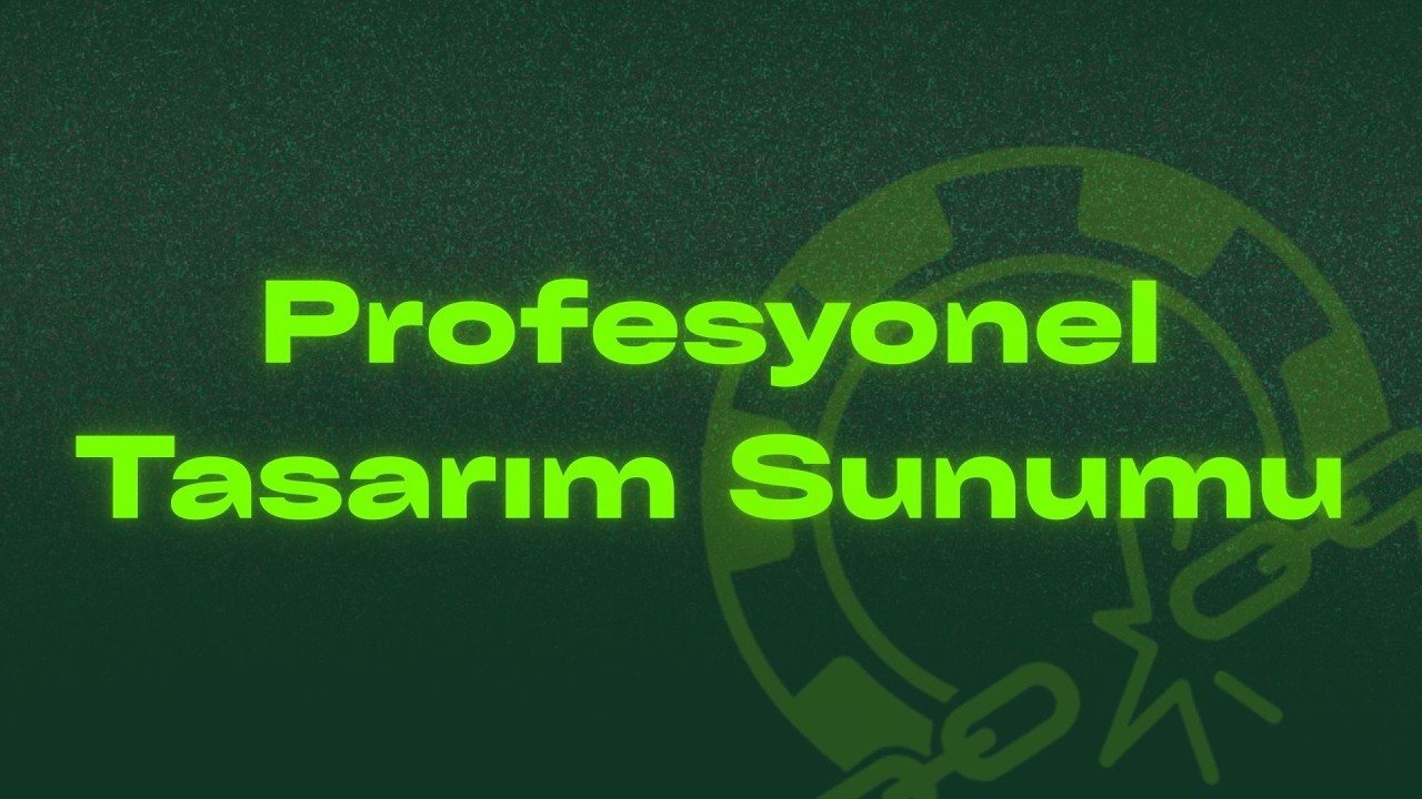 Profesyonel Tasarım Sunumu