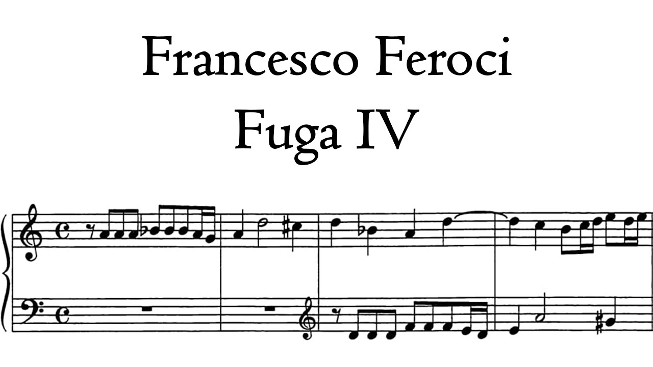 Feroci - Fuga IV in D minor - Metzler Organ, Poblet, Hauptwerk