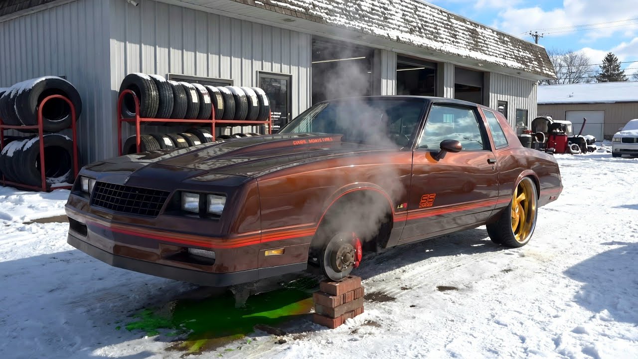 GETTING MY MONTE CARLO FIXED AND PICKED UP MY BOX CHEVY MOTOR AND INTERIOR 
