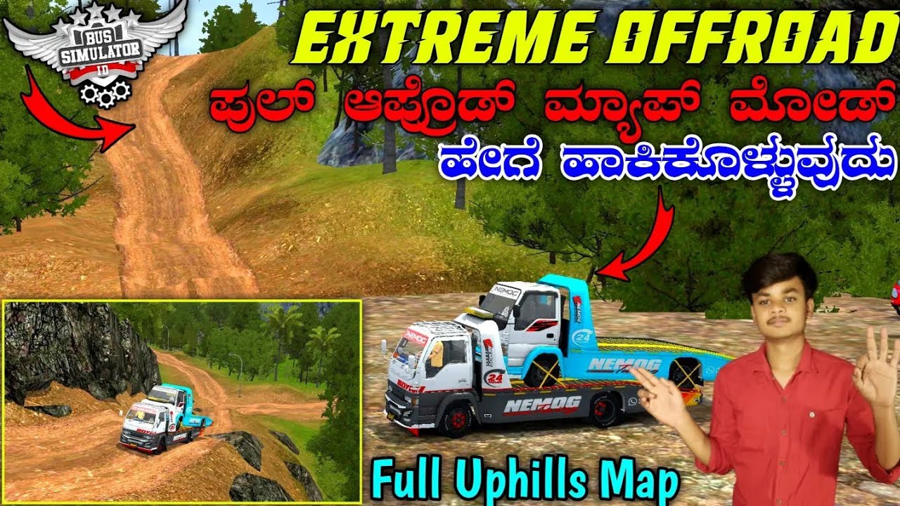 ಸೂಪರ್ ಆಪ್ರೋಡ್ ಮ್ಯಾಪ್ ಮೋಡ್ 🤩💥 New Offroad Map Mod For Bus Simulator Indonesia Game in kannada by cgk
