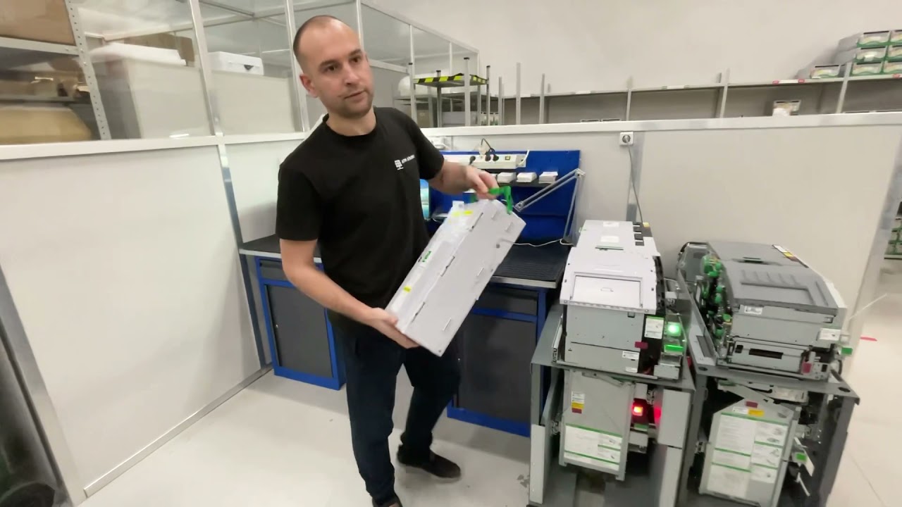 Диагностика кассеты банкомата после ремонта