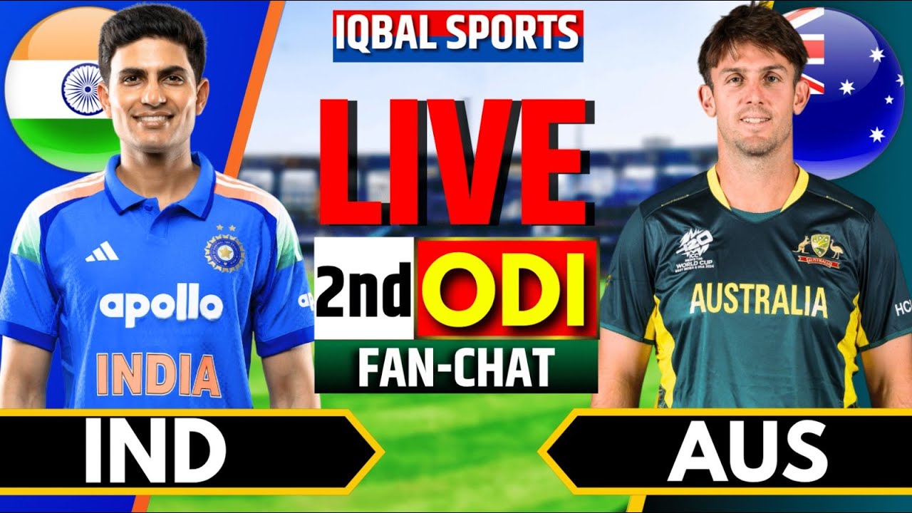 Live: India vs Australia, 2nd ODI | 2nd Innings | Live Match Today | IND vs AUS Live | Iqbal Sports
