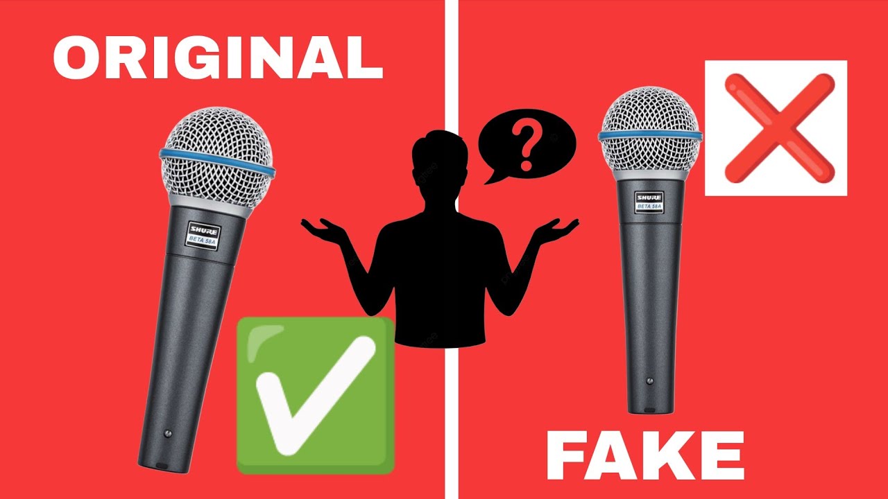 Shure Beta 58A vs Fake / como identificar el original