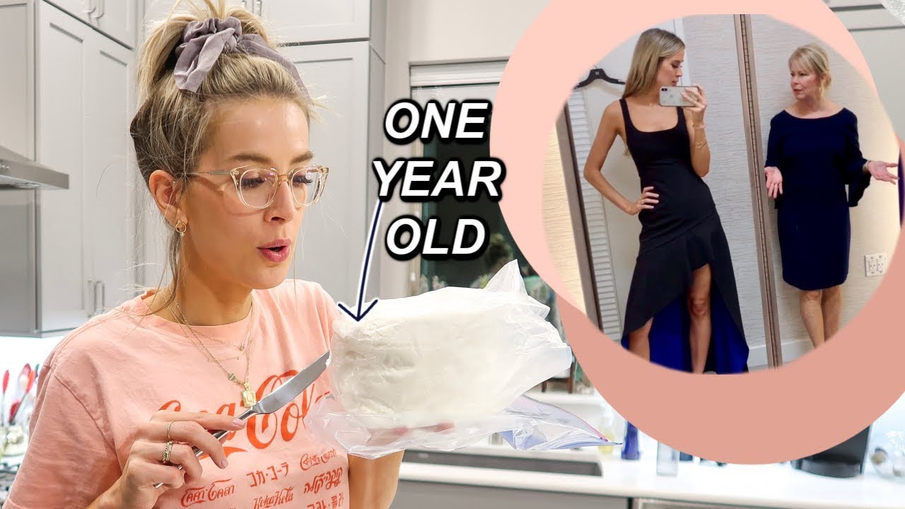 EATING OUR YEAR OLD WEDDING CAKE + DRESS SHOPPING WITH MOM | leighannvlogs