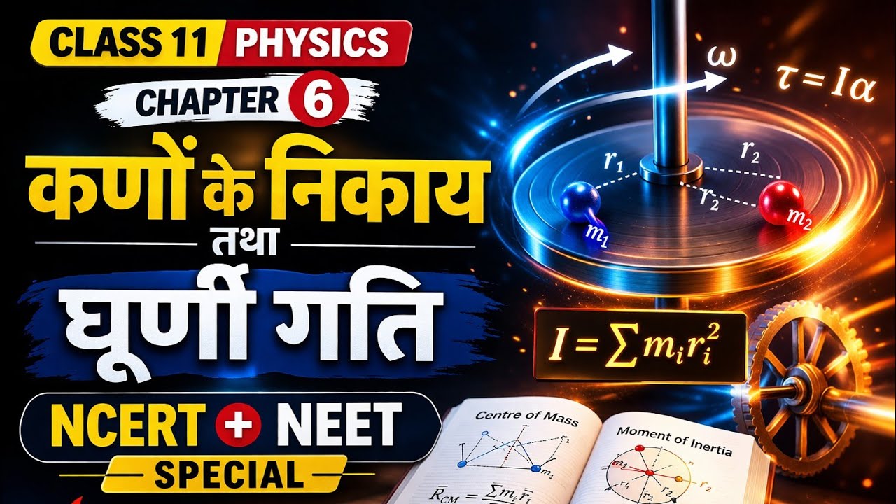 Class 11 Physics Chapter 6 | कणों के निकाय तथा घूर्णी गति | Rotational Motion | NCERT |  NEET