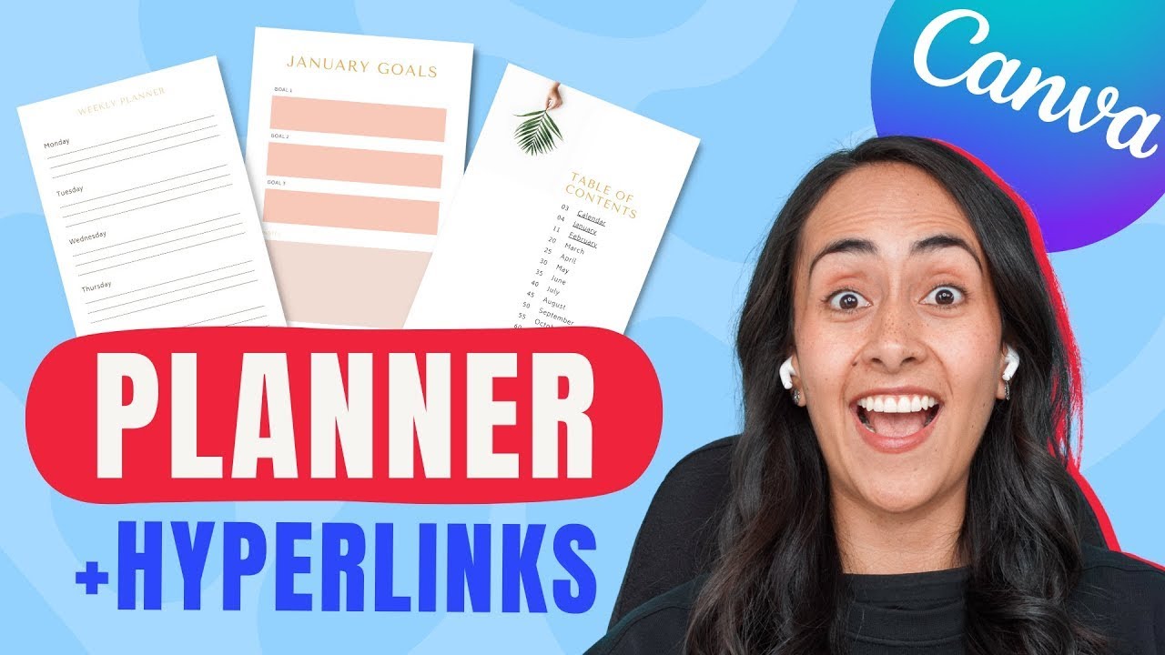 How to Make a PLANNER using Canva | Easy tutorial