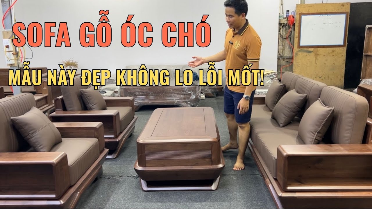NỘI THẤT GỖ ÓC CHÓ | SOFA GỖ ÓC CHÓ CHÂN THUYỀN | BÀN GHẾ GỖ ÓC CHÓ NHẬP KHẨU